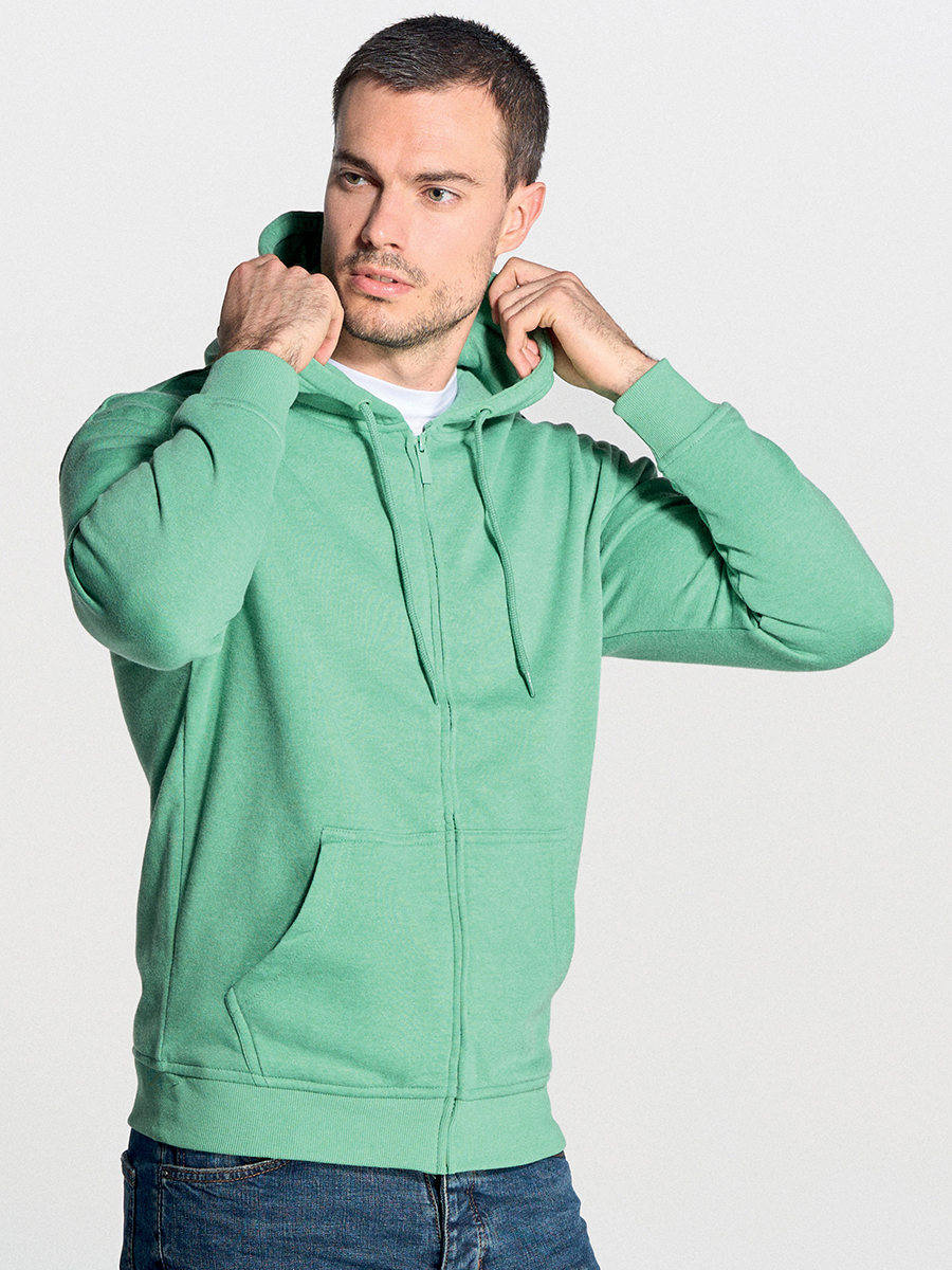 FELPA UNISEX CAPPUCCIO E ZIP ORGANIC FUJI